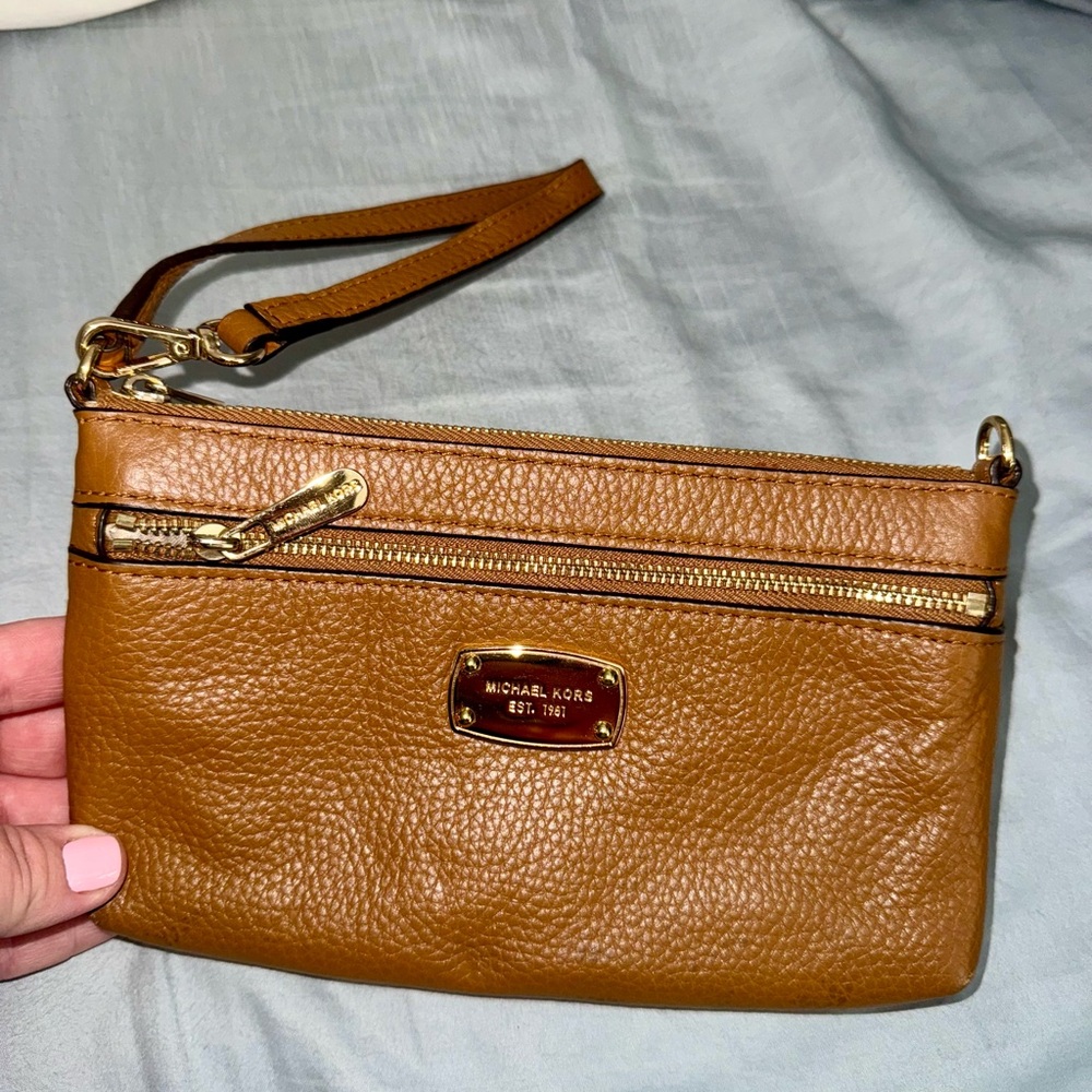 Michael Kors Leather Wristlet